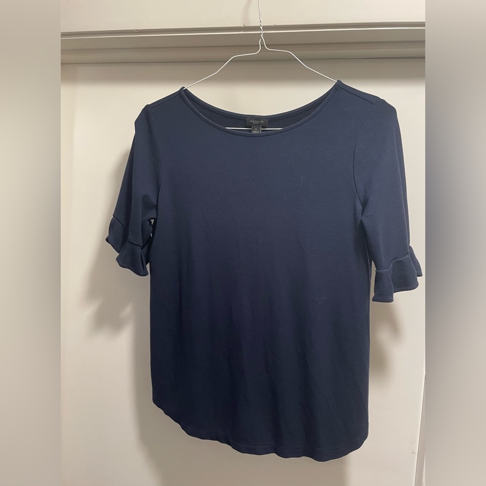 Ann Taylor Factory - Navy Top - Medium